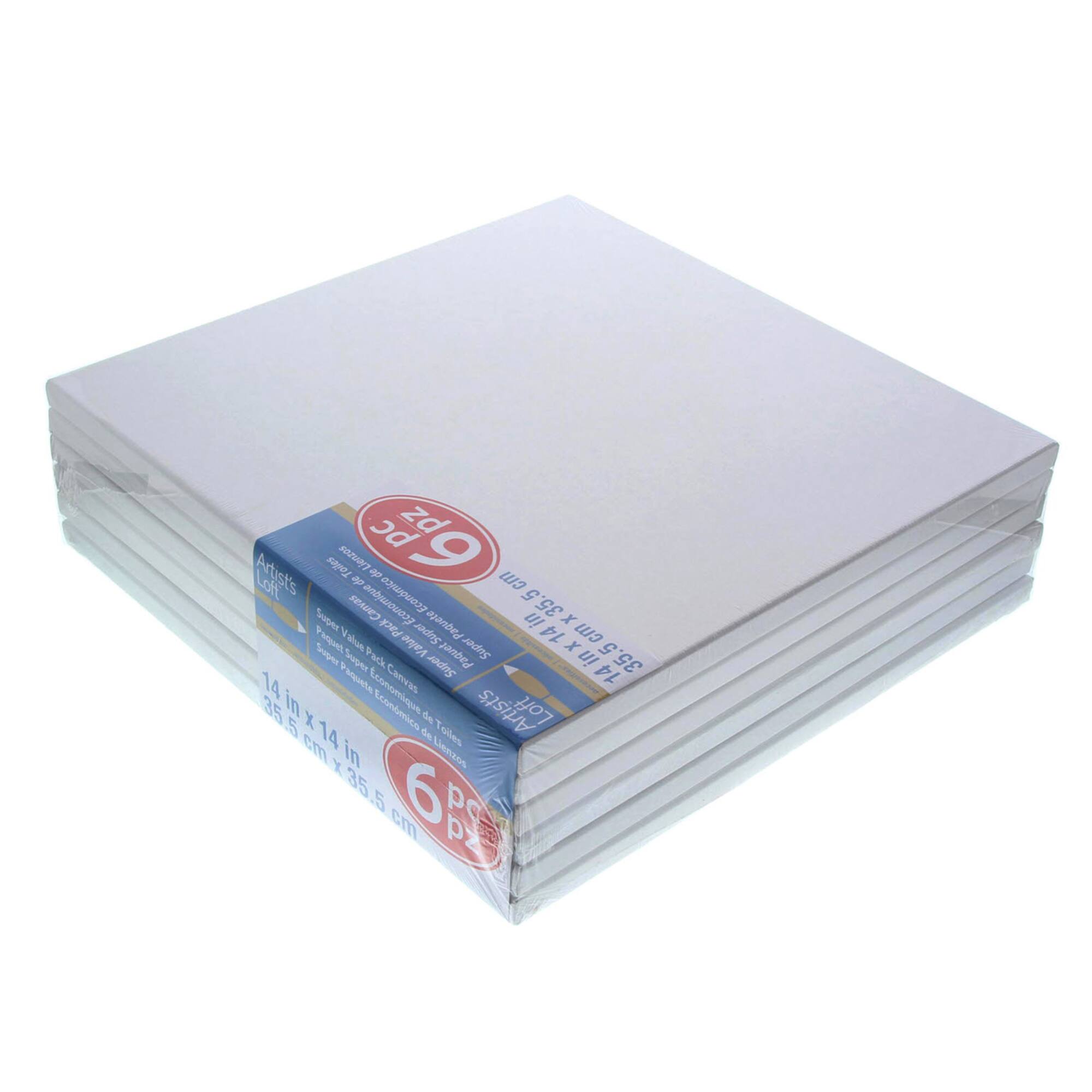 4 Packs: 6 ct. (24 total) 14" x 14" Super Value Canvas by Artist's Loft®